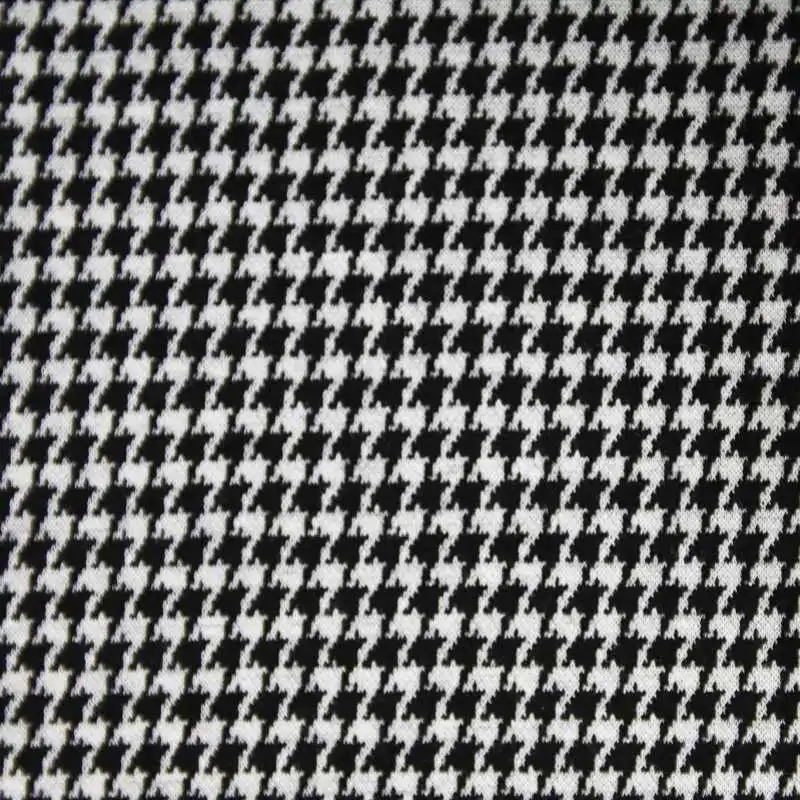 Knitted jacquard houndstooth fabric: a fashionable choice with both durability and elegance