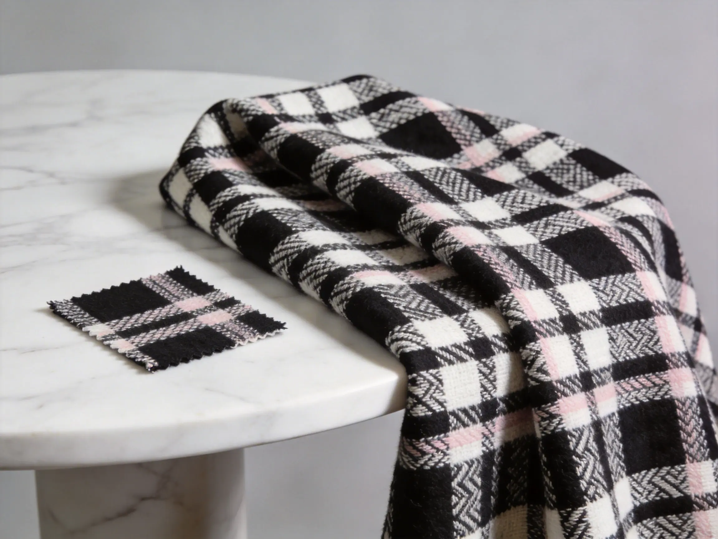 Black and White Jacquard Pattern Fabric: A Timeless Blend of Elegance and Durability for Modern Textile Needs