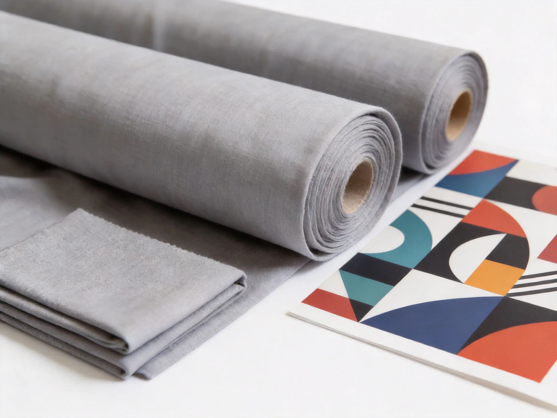 Grey Cotton Polyester Rayon Fabric for Durable Printing, Tailoring, and Everyday Comfort