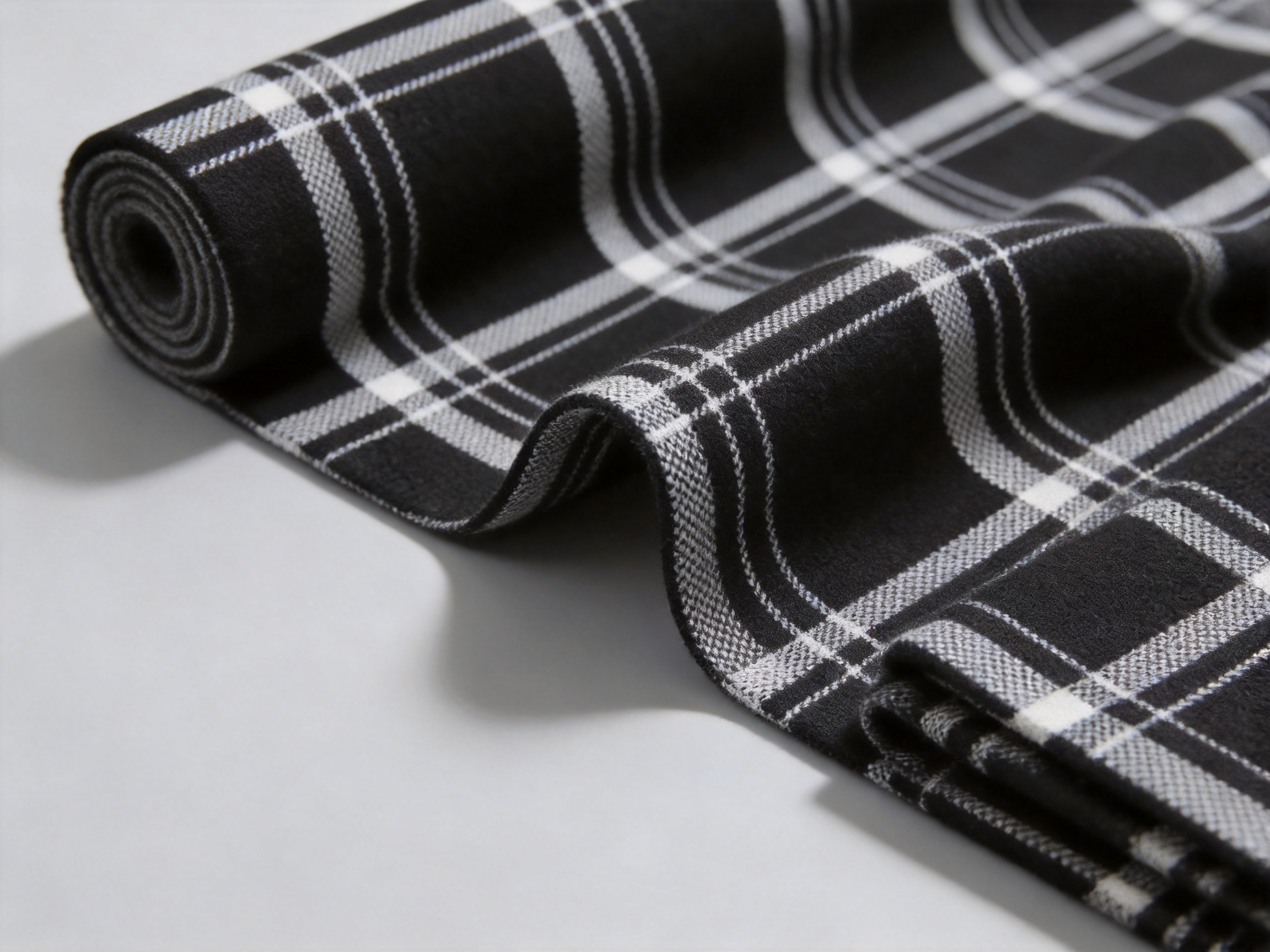 Black and White Grid Knitted Jacquard Fabric: Design, Performance, and Manufacturing Excellence